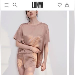 Lunya washable silk tee set